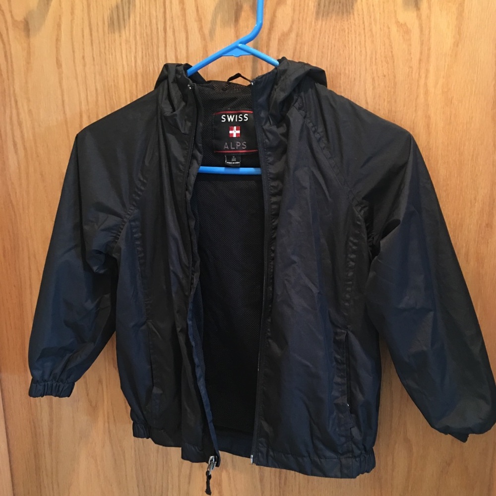 Kids Swiss Alps rain coat